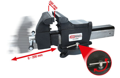 KS TOOLS Parallel-Schraubstock, 8" ( 914.0008 ) - Toolbrothers