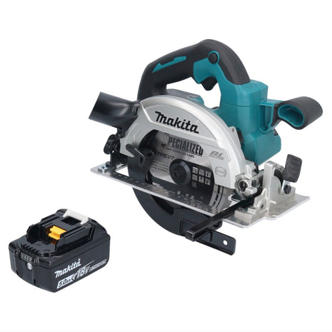 Makita DHS 661 T1U Akku Handkreissäge 18 V 165 mm Brushless + 1x 5,0 Ah Akku - ohne Ladegerät - Toolbrothers