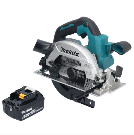 Makita DHS 661 G1U Akku Handkreissäge 18 V 165 mm Brushless + 1x 6,0 Ah Akku - ohne Ladegerät - Toolbrothers