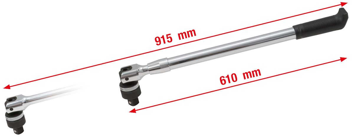 KS TOOLS Teleskop-Hebel mit Umschaltknarre 3/4" ( 918.1805 ) - Toolbrothers