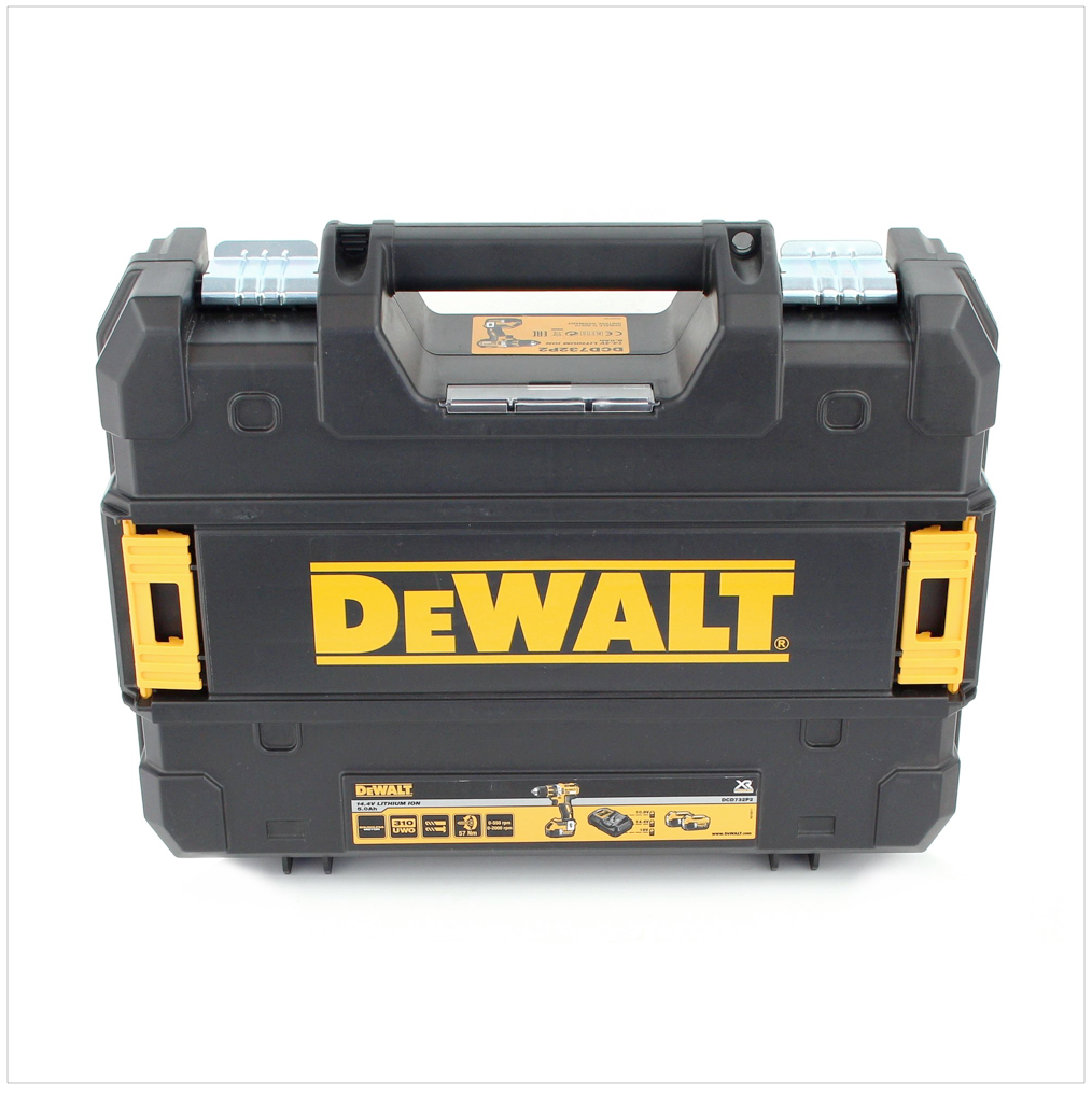 DeWalt DCD 732 P2 14,4V Li-Ion Akku Bohrschrauber Set mit 2 x 5,0 Ah Akku und Ladegerät im Koffer - Toolbrothers