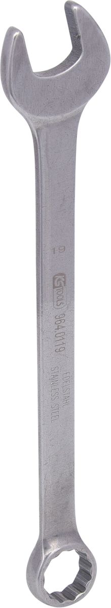 KS TOOLS EDELSTAHL Ringmaulschlüssel, 19mm, abgewinkelt ( 964.0119 ) - Toolbrothers