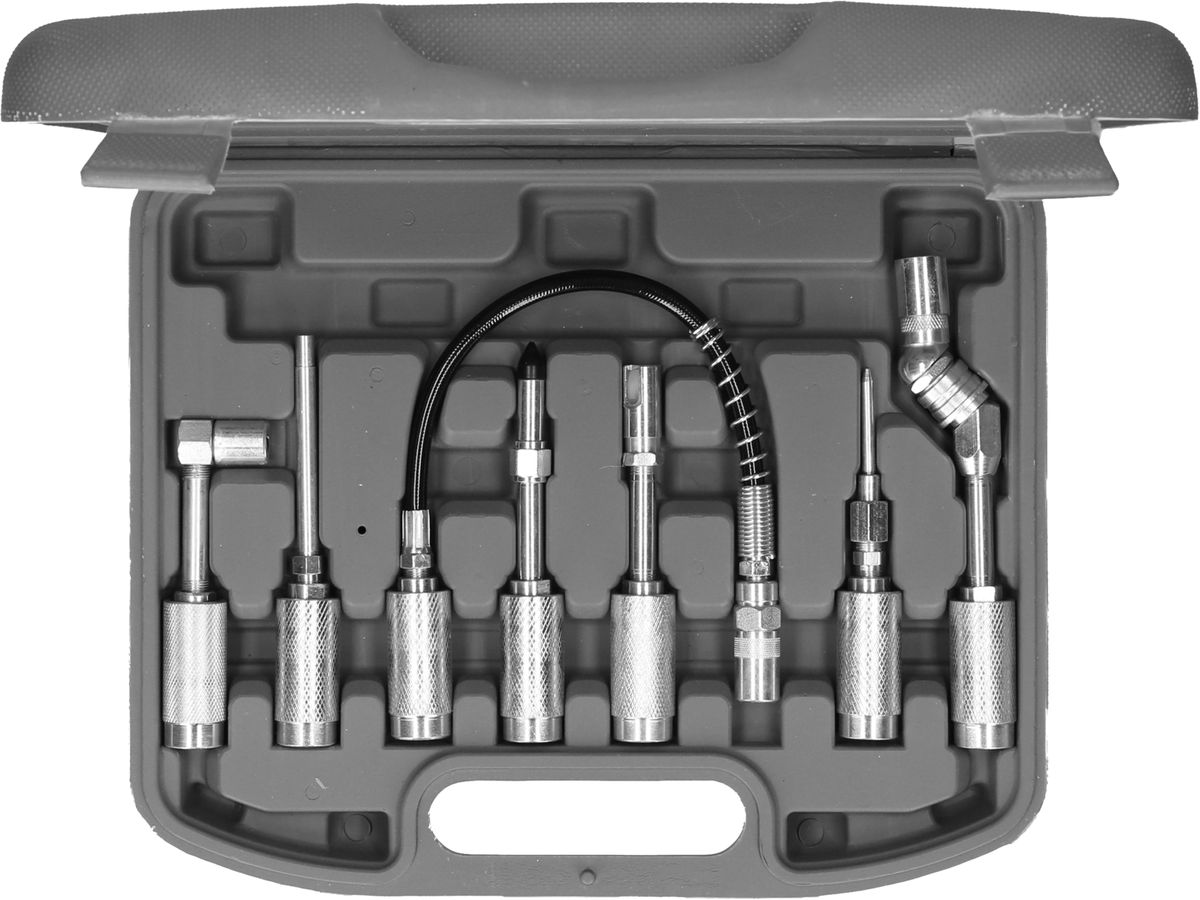 KS TOOLS Fettpressen-Adapter-Satz, 7-tlg ( 980.1100 ) - Toolbrothers