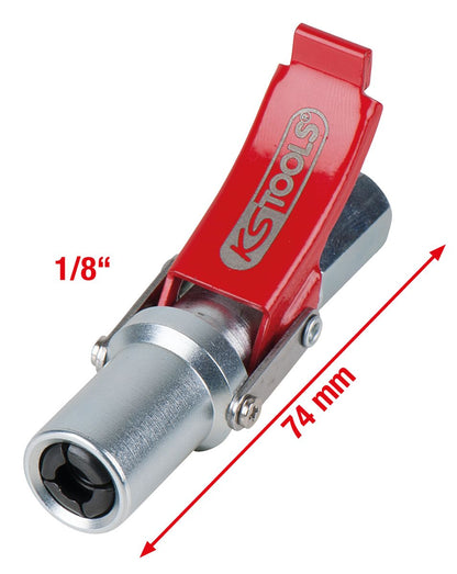 KS TOOLS Quick-Lock Schnellkupplung für Fettpressen, 1/8"  ( 980.1108 ) - Toolbrothers