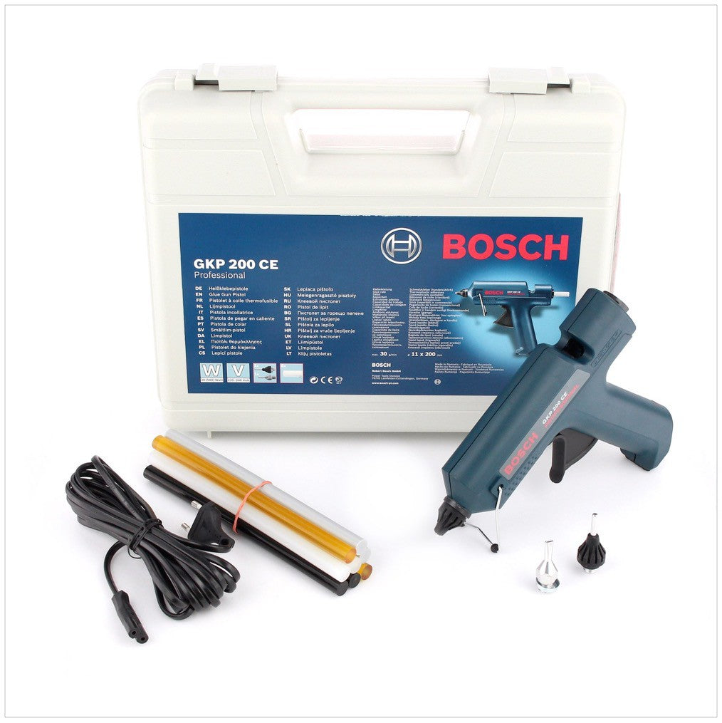 Bosch GKP 200 CE Professional Klebepistole im Koffer mit 8 Klebesticks und Zubehör ( 0601950703 ) - Toolbrothers