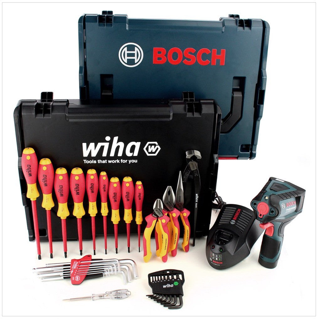 Bosch GIS 1000 C 10,8 V Professional Thermodetektor in L-Boxx + Wiha Werkzeug Set 31 tlg. ( 06159940G6 ) - Toolbrothers