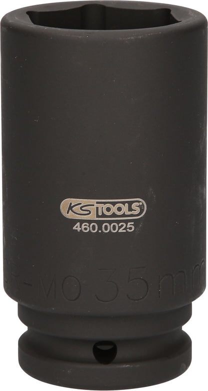 KS TOOLS 3/4" Achsmuttern-Schlüssel, 6-kant, lang, 35mm ( 460.0025 ) - Toolbrothers