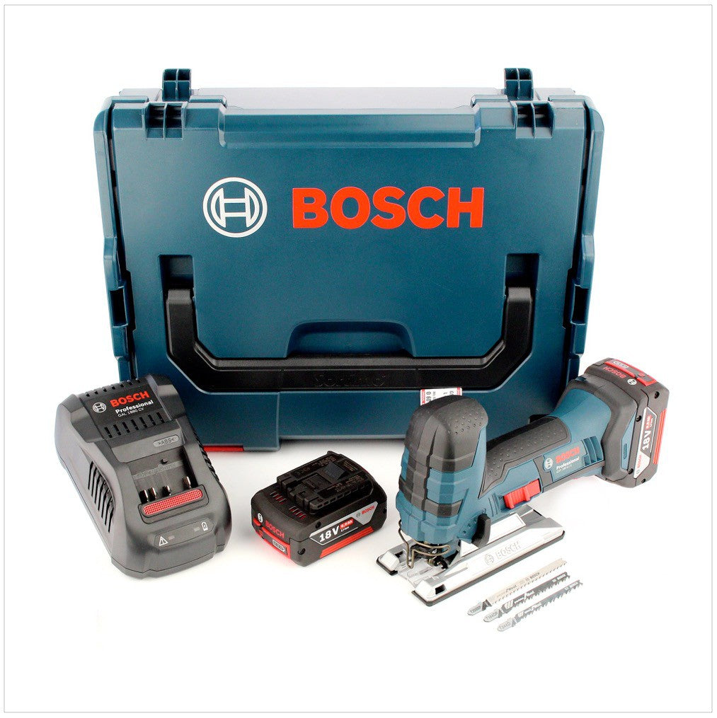 Bosch GST 18 V-LI S Akku Stichsäge 18V + 2x Akku 6,0Ah + Ladegerät + L-Boxx - Toolbrothers