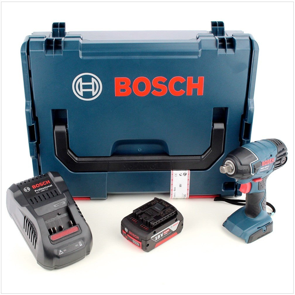 Bosch GDS 18 V-LI Professional Akku Drehschlagschrauber mit L-Boxx , Schnellladegerät und 1x GBA 6 Ah Akku - Toolbrothers