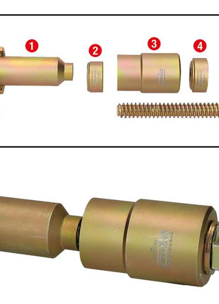 KS TOOLS Aus- und Einziehwerkzeug für Loslager und Führungshülsen BPW ( 460.4905 ) - Toolbrothers