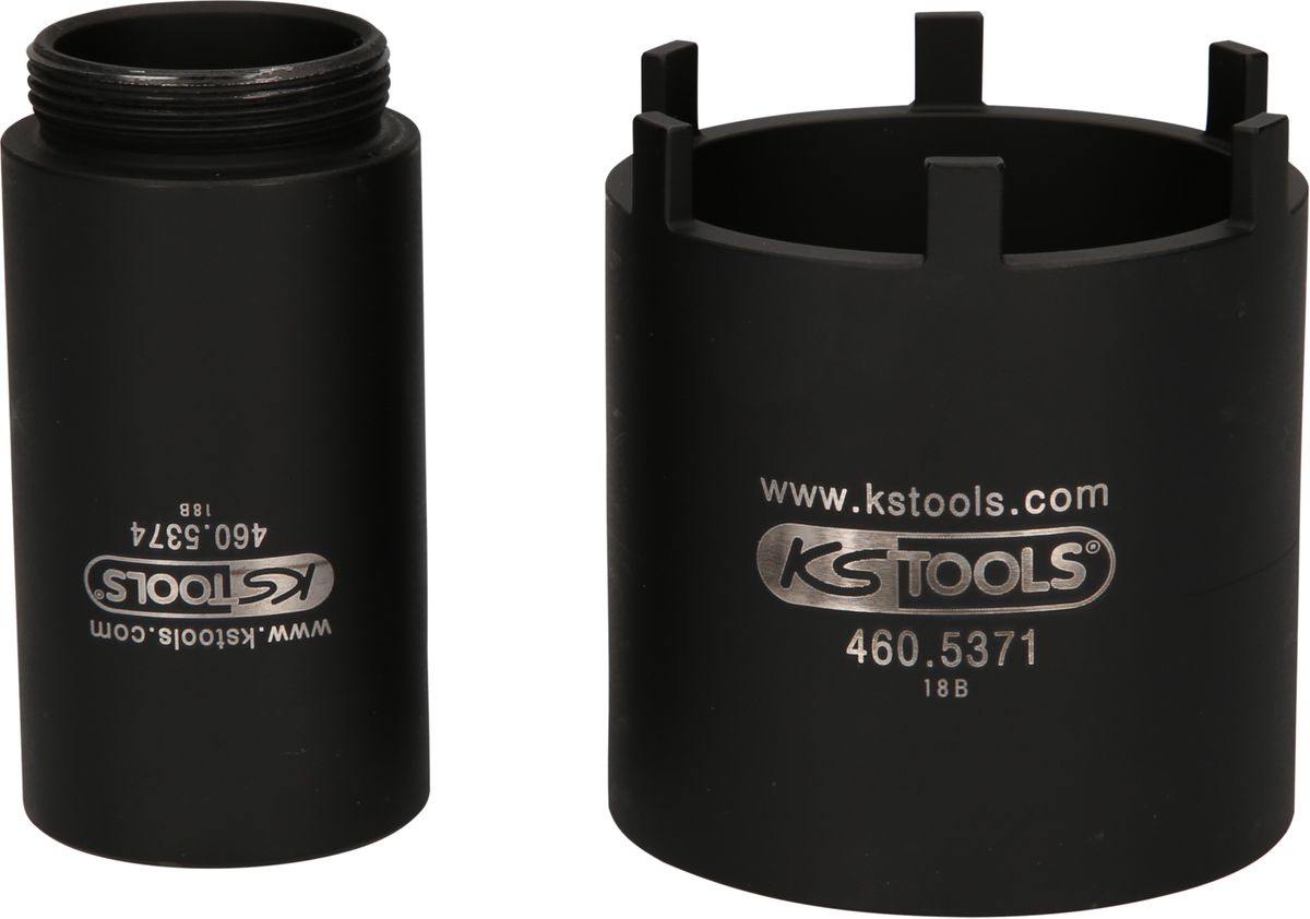 KS TOOLS Nutmuttern-Schlüssel-Satz mit Führungsrohr für Mercedes, Ø 63 mm , 2-tlg ( 460.5625 ) - Toolbrothers