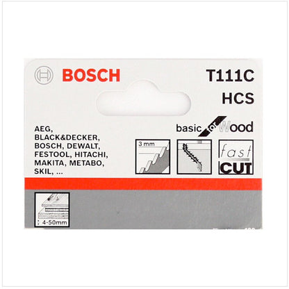 Bosch T 111 C Stichsägeblätter Basic for Wood 5 Stk. 100 mm ( 2608630033 ) - Toolbrothers