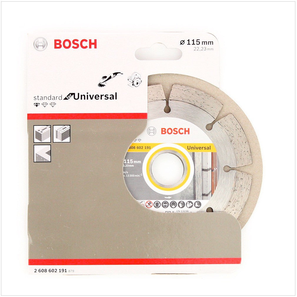 Bosch Diamant Trennscheibe 115 x 22,23 mm Standard for Universal ( 2608602191 ) - Toolbrothers