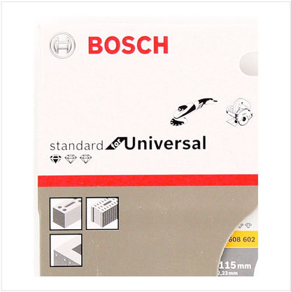 Bosch Diamant Trennscheibe 115 x 22,23 mm Standard for Universal ( 2608602191 ) - Toolbrothers