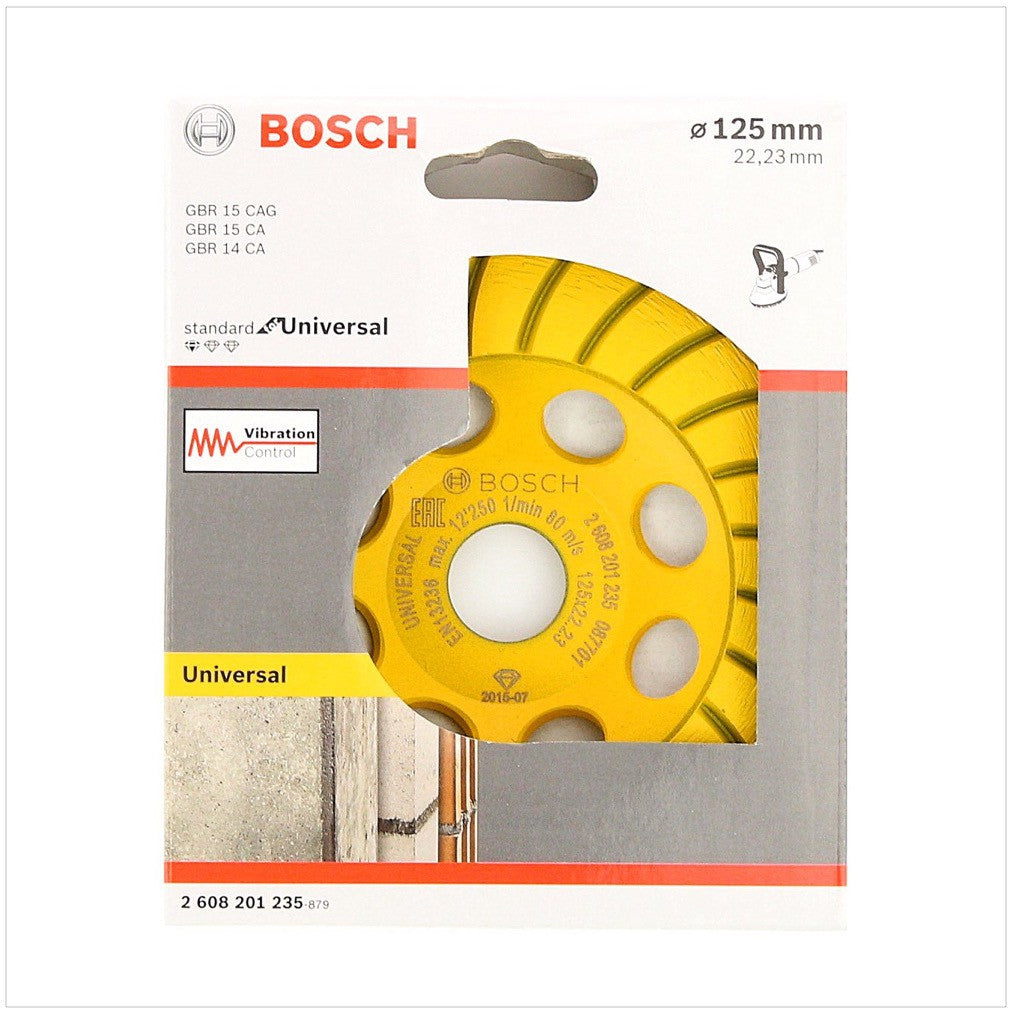 Bosch Diamant Topfscheibe Standard for Universal Turbo mit 125 mm ( 2608201235 ) - Toolbrothers