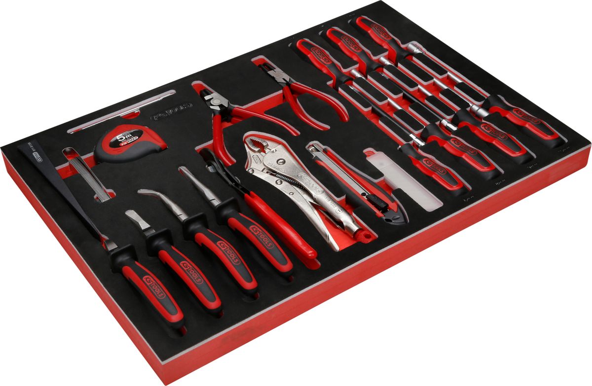 KS TOOLS Schraubendreher- / und Zangen-Satz in Schaumstoffeinlage, 32-tlg ( 811.1032 ) - Toolbrothers