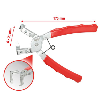 KS TOOLS Clip-Zange, abgewinkelt ( 911.8182 ) - Toolbrothers