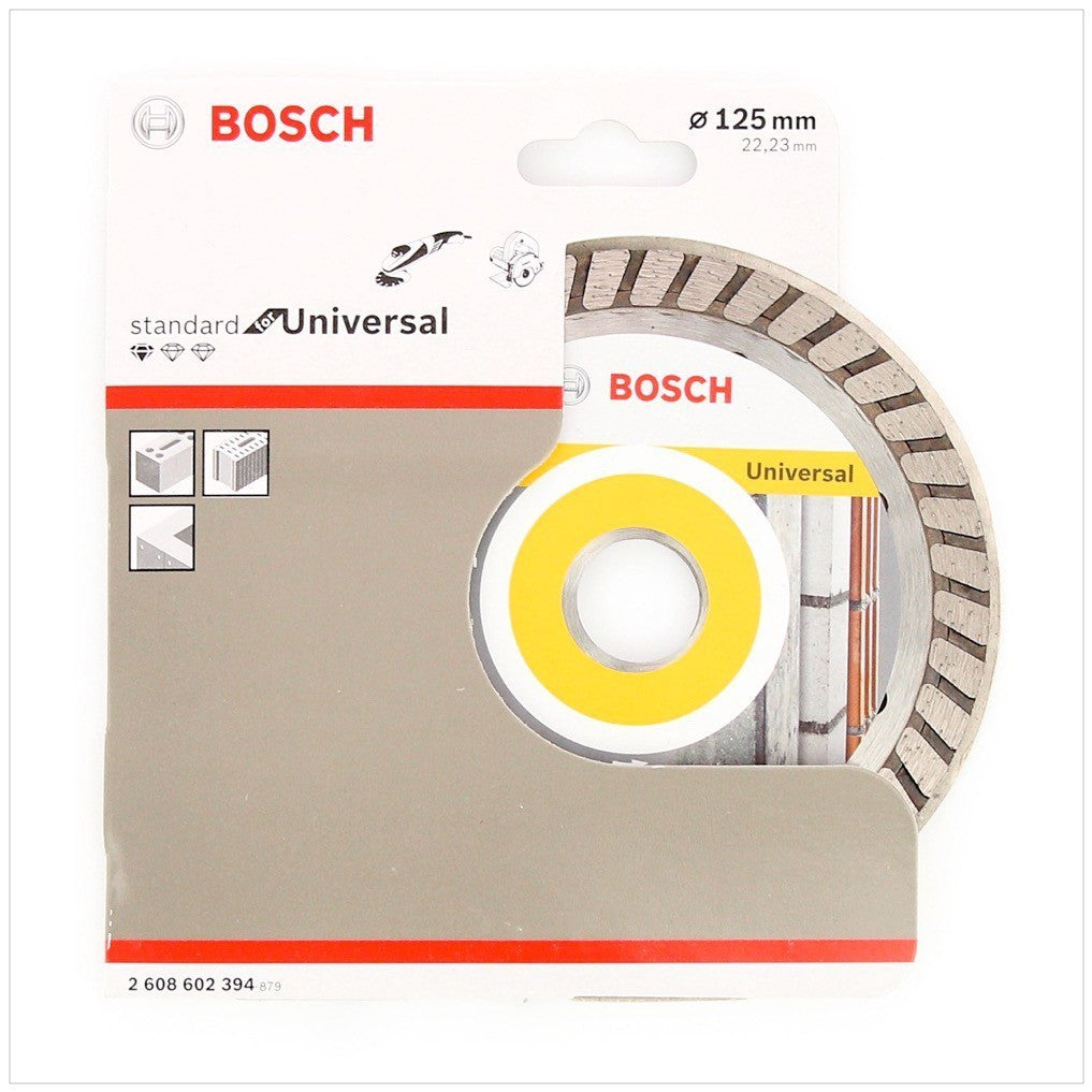 Bosch Standard Universal Turbo Diamant Trennscheibe 125 mm 5 Stk. ( 5x 2608602394 ) Beton Aufnahme 22,23 mm - Toolbrothers