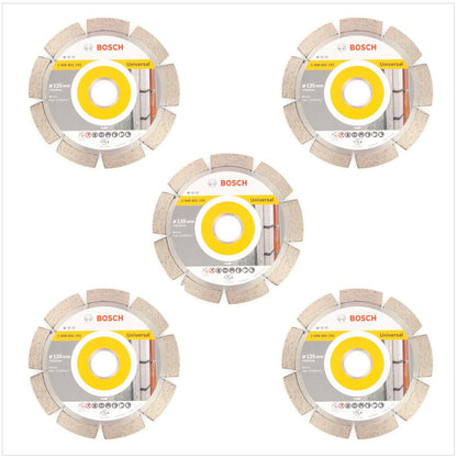 Bosch Diamant Trennscheibe 5 er Set 125 x 22,23 mm Standard for Universal ( 2608602192 ) - Toolbrothers