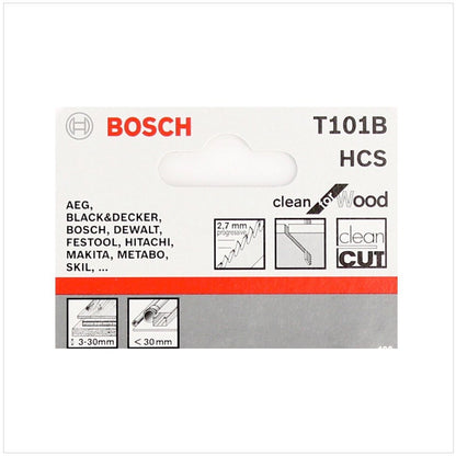 Bosch T 101 B Stichsägeblätter Clean for Wood  25 Stk. 100 mm ( 2608633622 ) - Toolbrothers