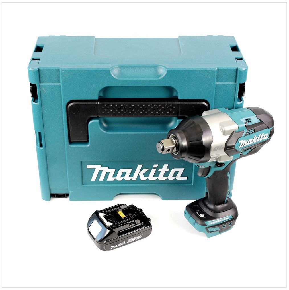 Makita DTW 1001 Y1J Akku Schlagschrauber 18V 3/4“ 1050Nm Brushless + 1x Akku 1,5Ah + Makpac - ohne Ladegerät - Toolbrothers