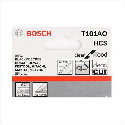 Bosch T 101 AO Stichsägeblätter Clean for Wood 25 Stk. 83 mm ( 2608630031 ) - Toolbrothers