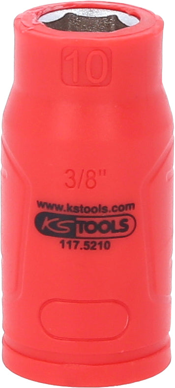 KS TOOLS 3/8" Isolierte Stecknuss, 10mm ( 117.5210 ) - Toolbrothers