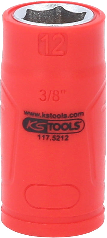 KS TOOLS 3/8" Isolierte Stecknuss, 12mm ( 117.5212 ) - Toolbrothers