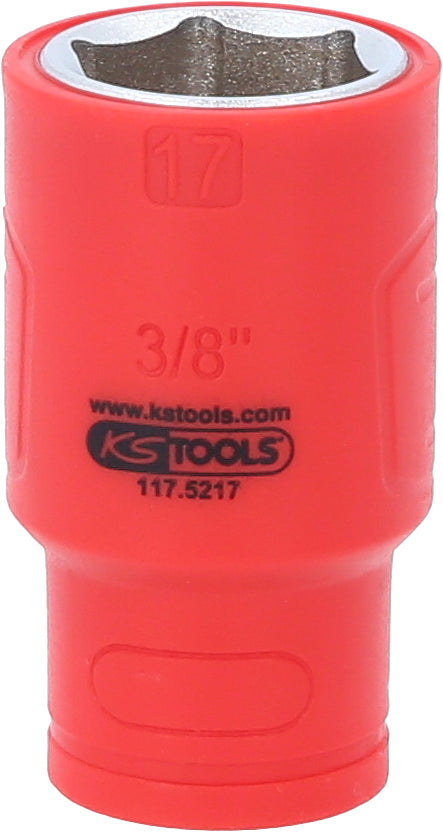 KS TOOLS 3/8" Isolierte Stecknuss, 17mm ( 117.5217 ) - Toolbrothers