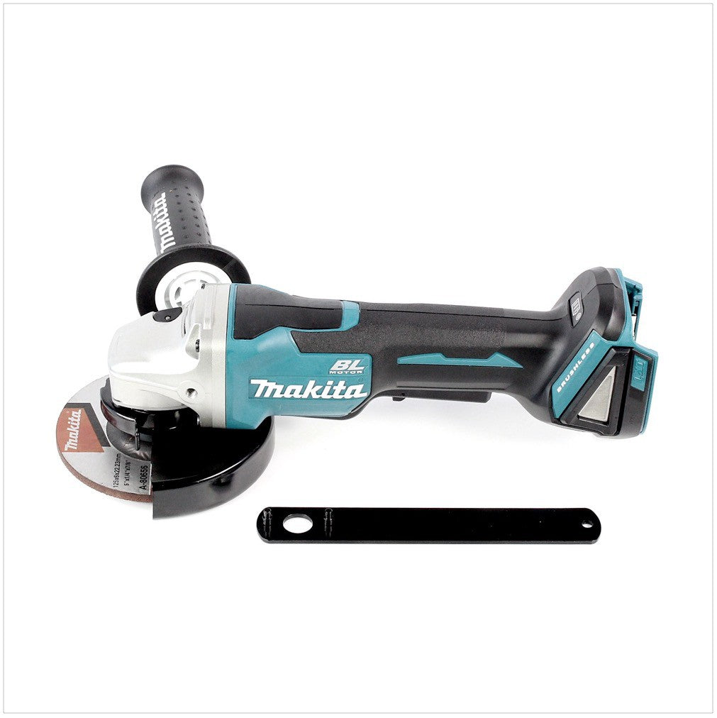 Makita DGA 505 RFJ Akku Winkelschleifer 18 V 125mm Brushless + 2x Akku 3,0Ah + Ladegerät + Makpac - Toolbrothers