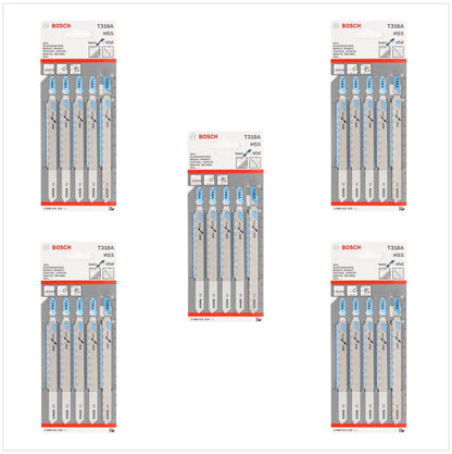 Bosch T 318 A Stichsägeblätter Basic for Metal 25 Stk. 132 mm ( 2608631319 ) - Toolbrothers