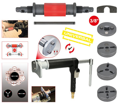 KS TOOLS Universal Bremskolben-Rückstell-Werkzeug-Satz, 8-tlg ( 150.2440 )