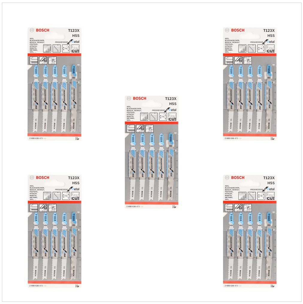 Bosch T 123 X Stichsägeblätter Progressor for Metal 25 Stk. 100 mm ( 2608638473 ) - Toolbrothers