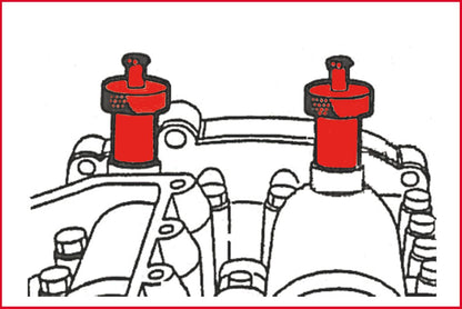 Jeu d'outils de calage moteur KS TOOLS pour Fiat / Iveco, 5 pièces (400.0400)