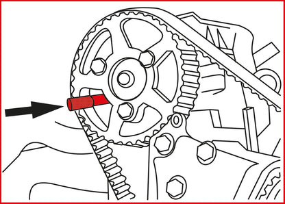 KS TOOLS Motoreinstell-Werkzeug-Satz für Fiat / GM / Opel / PSA / Renault, 4-tlg ( 400.1775 )