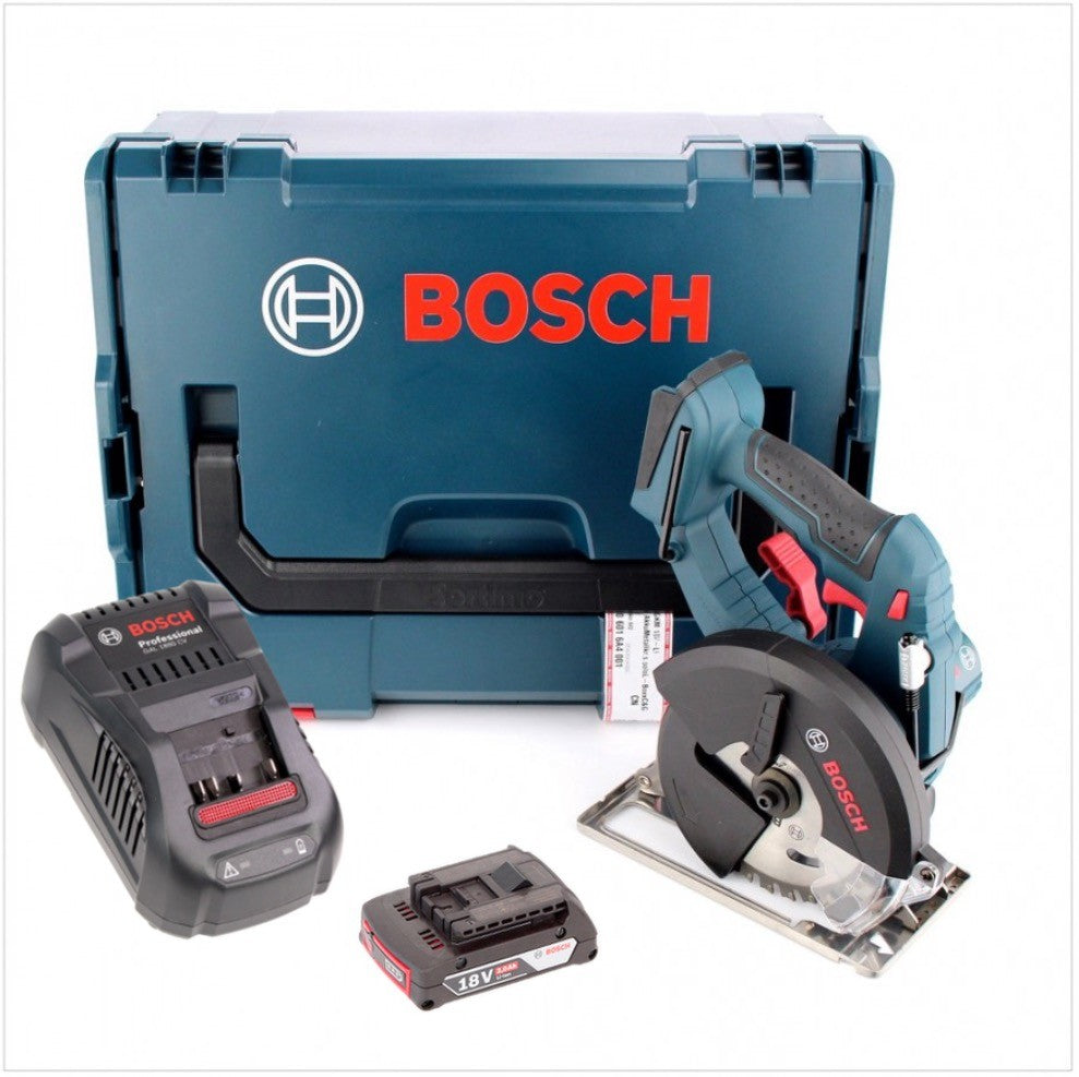 Bosch GKM 18 V-LI Professional Akku Metall Kreissäge 136 mm in L-Boxx mit GAL 1880 CV Ladegerät und 1x GBA 2 Ah Akku - Toolbrothers