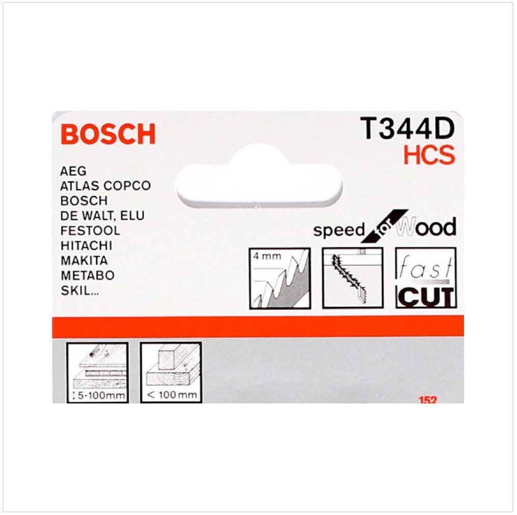 Bosch T 344 D Stichsägeblätter Special for Wood 15 Stk. 152 mm ( 2608637944 ) - Toolbrothers