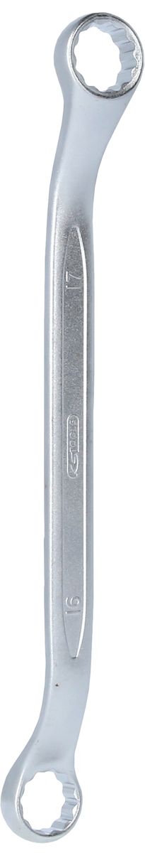 KS TOOLS Doppel-Ringschlüssel, leicht gekröpft, 16x17mm ( 517.0876 ) - Toolbrothers