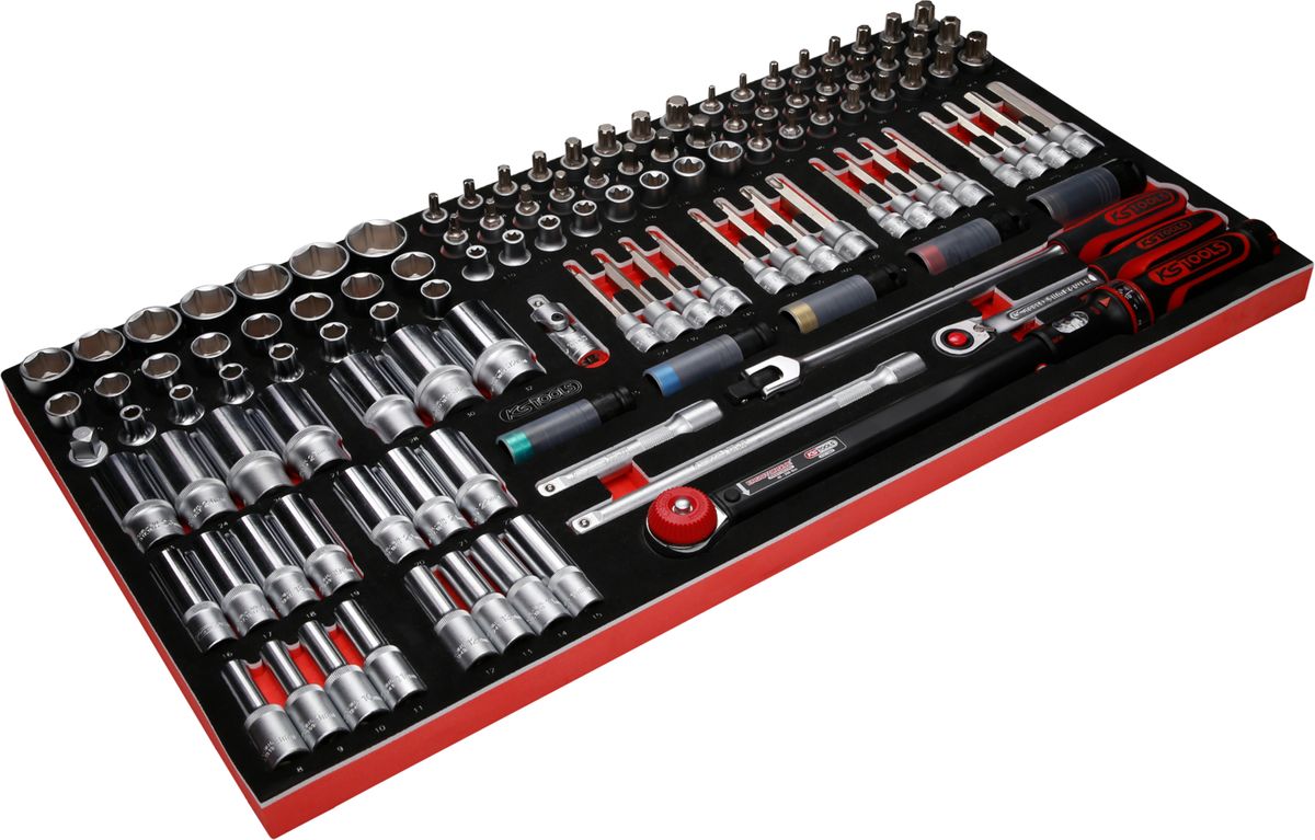 KS TOOLS 1/2'' Steckschlüssel-Satz in Schaumstoffeinlage, 120-tlg ( 813.0120 ) - Toolbrothers