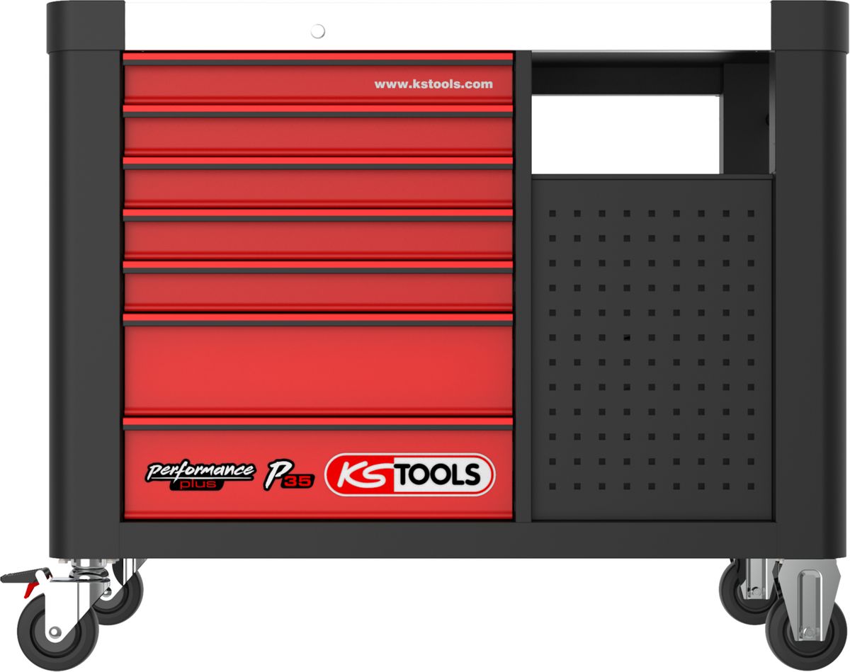 KS TOOLS Performanceplus Werkstattwagen-Satz P35 mit 279 Werkzeugen für 5 Schubladen ( 835.5279 )