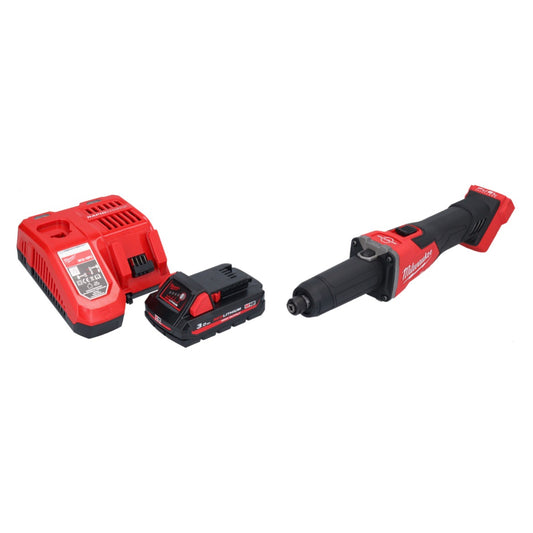 Milwaukee M18 FDGRB-301 Akku Geradschleifer 18 V 50 mm Brushless + 1x Akku 3,0 Ah + Ladegerät - Toolbrothers