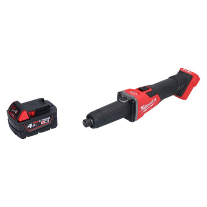 Meuleuse droite à batterie Milwaukee M18 FDGRB-401 18 V 50 mm sans balais + 1x batterie 4,0 Ah - sans chargeur