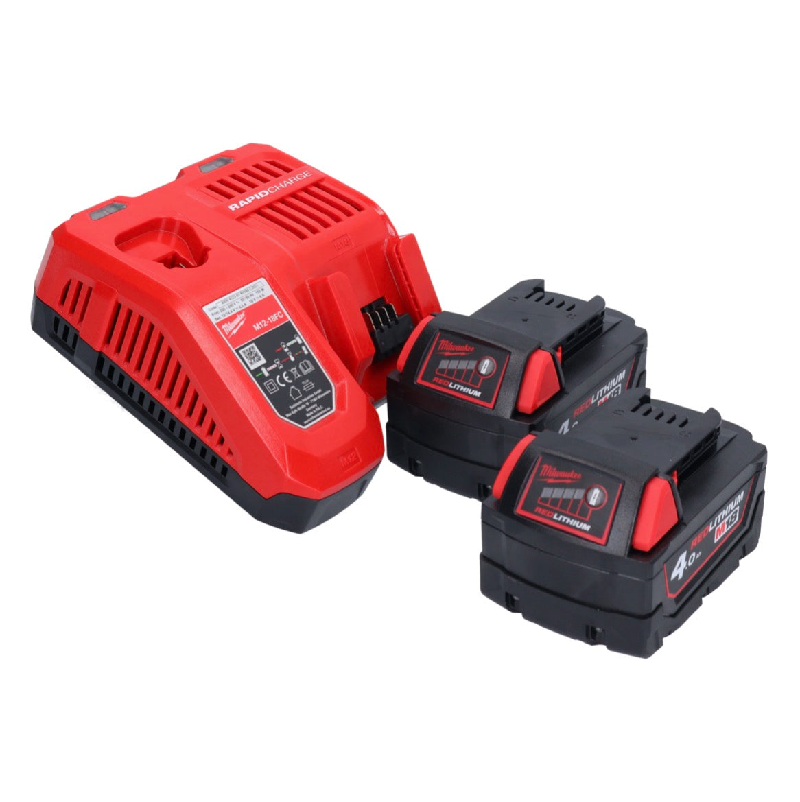 Meuleuse droite à batterie Milwaukee M18 FDGRB-402 18 V 50 mm sans balais + 2x batteries 4,0 Ah + chargeur