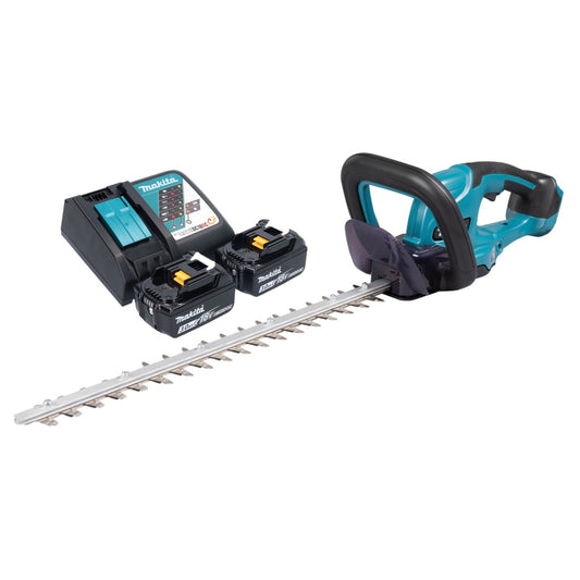 Taille-haie à batterie Makita DUH 507 RF2 18 V 50 cm + 2x batteries 3,0 Ah + chargeur