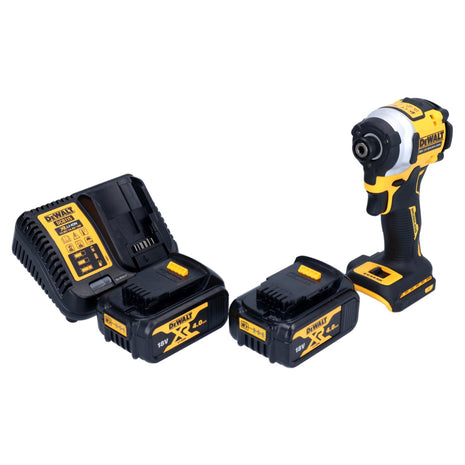 DeWalt DCF 850 M2 Akku Schlagschrauber 18 V 205 Nm 1/4" Brushless + 2x Akku 4,0 Ah + Ladegerät - Toolbrothers