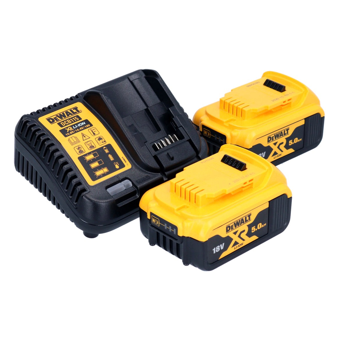 DeWalt DCF 850 P2 Akku Schlagschrauber 18 V 205 Nm 1/4" Brushless + 2x Akku 5,0 Ah + Ladegerät - Toolbrothers