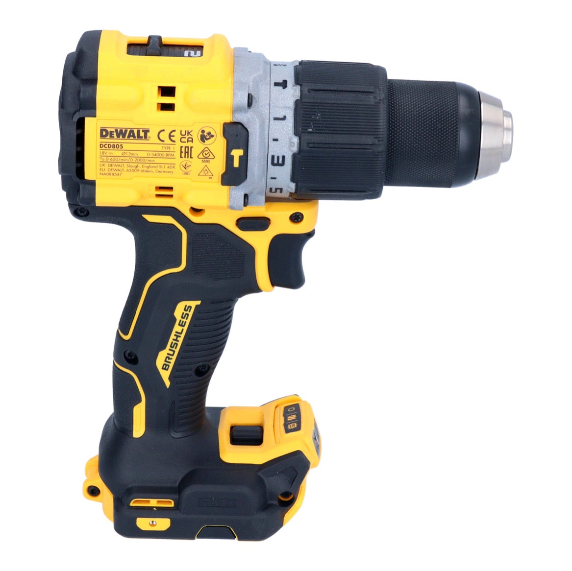 DeWalt DCD 805 N Akku Schlagbohrschrauber 18 V 90 Nm Brushless + 1x Akku 2,0 Ah - ohne Ladegerät - Toolbrothers