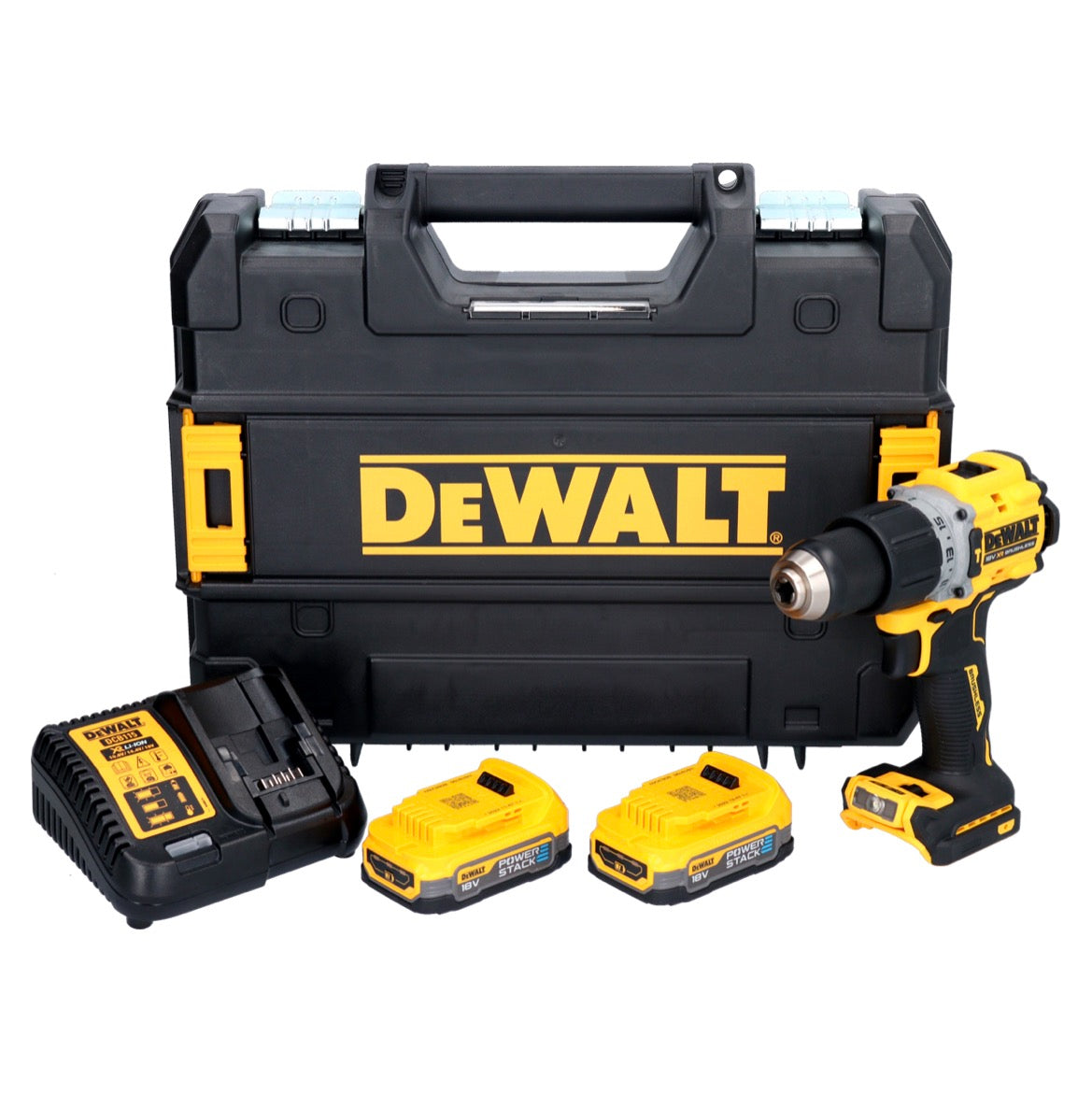 DeWalt DCD 805 E2T Akku Schlagbohrschrauber 18 V 90 Nm Brushless + 2x Akku 1,7 Ah + Ladegerät + TSTAK - Toolbrothers