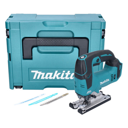 Makita DJV 182 ZJ Akku Pendelhubstichsäge 18V Brushless + 3 tlg. Stichsägeblatt Set + Makpac - ohne Akku, ohne Ladegerät - Toolbrothers