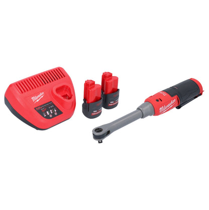 Milwaukee M12 FHIR38LR-252 Hochgeschwindigkeits Akku Ratsche Lang 12 V 47 Nm 3/8" + 2x Akku 2,5 Ah + Ladegerät